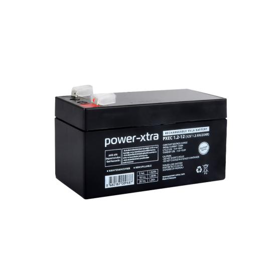 Power-Xtra EcoLead Series - PXEC1.2-12 - 12V 1.2 Ah Kuru Akü - F1