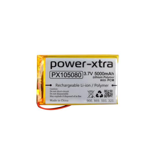 Power-Xtra PX105080 - 3.7V 5000 mAh Li-Polymer Pil - Devreli-3.0A