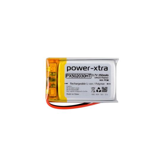 Power-Xtra PX502030HT - 3.7V 250 mAh Li-Polymer Pil - Devreli-10cm