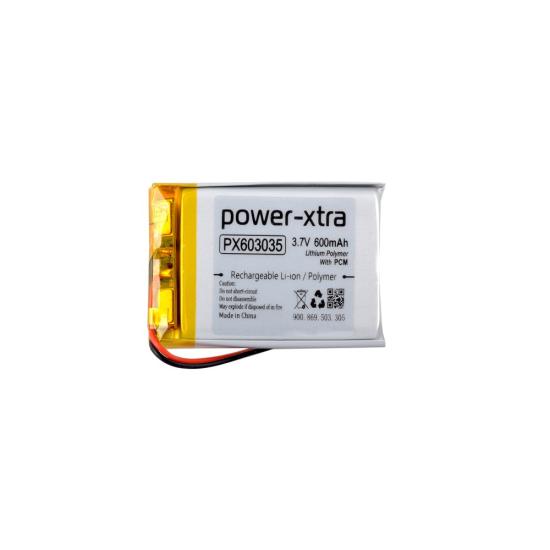 Power-Xtra PX603035 - 3.7V 600 mAh Li-Polymer Pil - Devreli