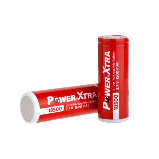 Power-Xtra - 18500 - 3.7V - 1500 mAh Li-ion Pil