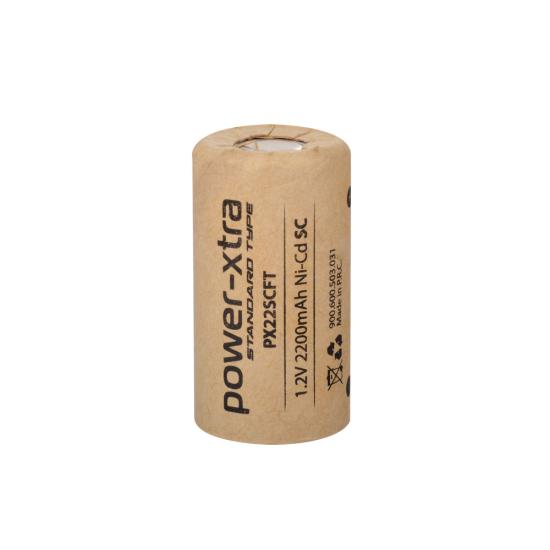 Power-Xtra PX22SCFT - 1.2V 2200 Mah - SC - Ni-Cd Şarjlı Pil - Başsız