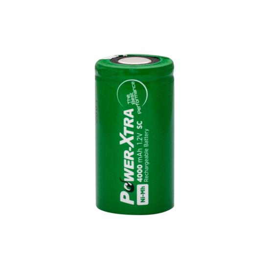 Power-Xtra 1.2V 4000 Mah- SC -Ni-Mh Şarjlı Pil -Flat-Başsız