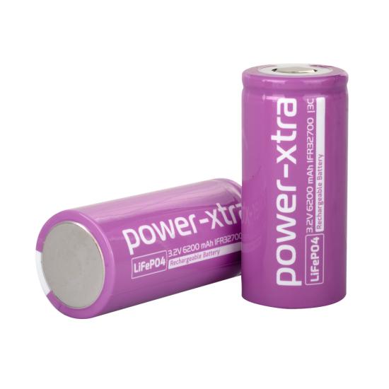 Power-Xtra IFR32700 - 3.2V 6200 Mah LiFePO4 Şarjlı Pil -3C