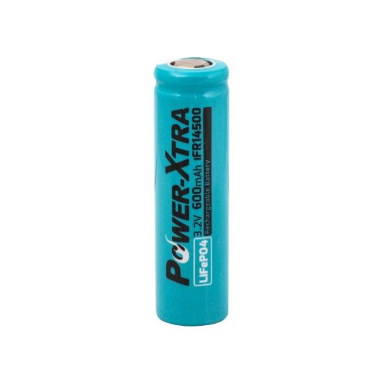 Power-Xtra IFR14500 - 3.2V 600 Mah LiFePO4 Şarjlı Pil