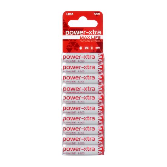 Power-Xtra MaxLife - LR03/AAA Size Alkaline Pil - 10lu Blister