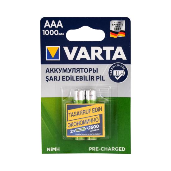 Varta 5703301412 İnce AAA 1000 mAh Şarjlı Pil 2li