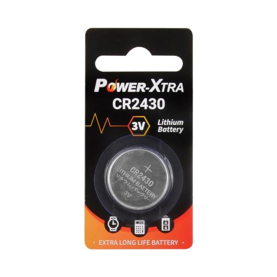 Power-Xtra CR2430 3V Lithium Pil - Tekli Blister