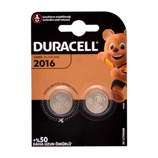 Duracell CR2016 Lithium 3V Pil 2li