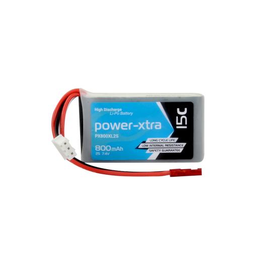 Power-Xtra PX800XL2S -2S1P- 7.4V 800 mAh Li-Polymer Pil -15C