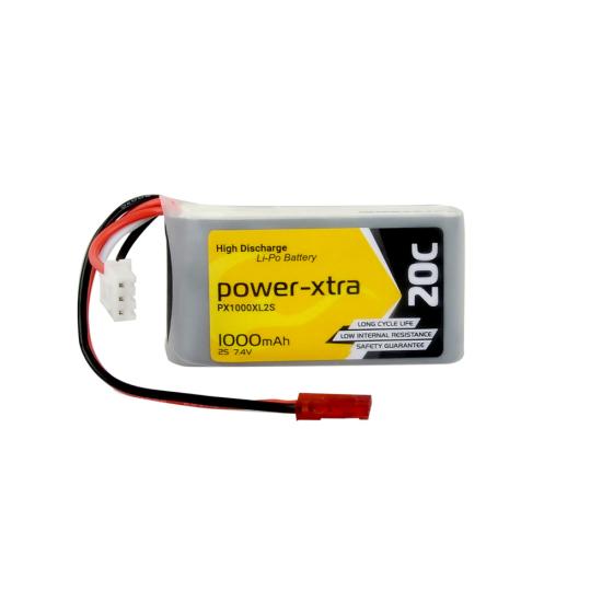 Power-Xtra PX1000XL2S - 2S1P - 7.4V 1000 mAh Li-Polymer Pil -20C