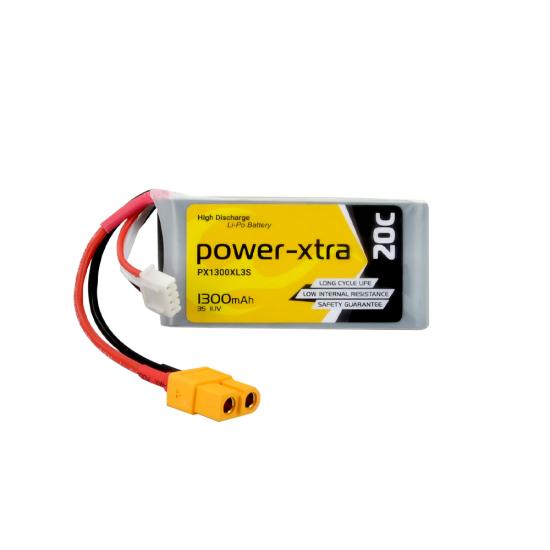 Power-Xtra PX1300XL3S - 3S1P - 11.1V 1300 mAh Li-Polymer Pil -20C