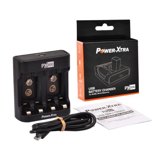 Power-Xtra PX200 - Ni-Mh-Ni-Cd AA-AAA-9V Şarj Cihazı