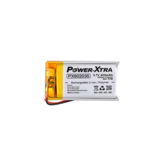 Power-Xtra PX602035 - 3.7V 400 mAh Li-Polymer Pil - Devreli