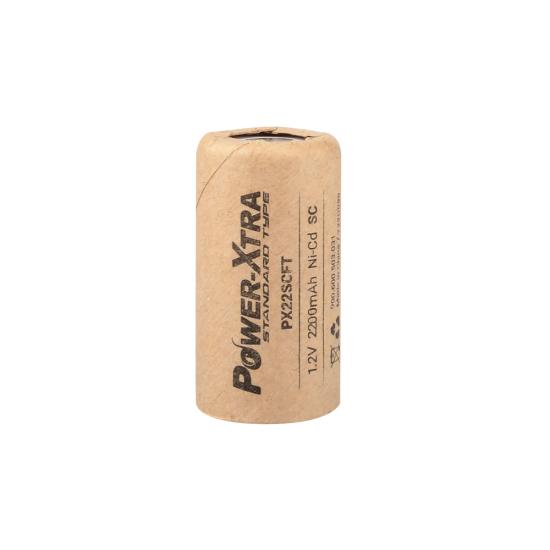 Power-Xtra PX22SCFT - 1.2V 2200 Mah - SC - Ni-Cd Şarjlı Pil - Başsız