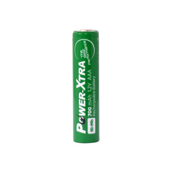 Power-Xtra 1.2V 700 Mah- AAA -Ni-Mh Şarjlı Pil -Flat-Başsız