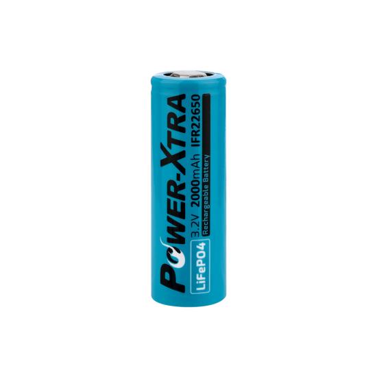 Power-Xtra IFR22650 - 3.2V 2000 Mah LiFePO4 Şarjlı Pil