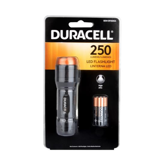 Duracell 250 Lümen Ledli Alüminyum El Feneri + 3 AAA Piller Dahil (8234-DF250SA)