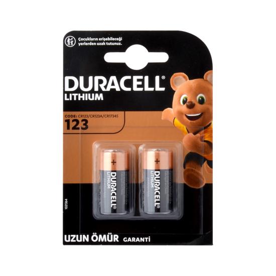 Duracell CR123A Lityum Pil 2li