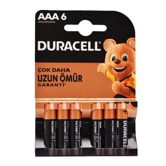 Duracell AAA İnce Kalem Pil 6lı Blister