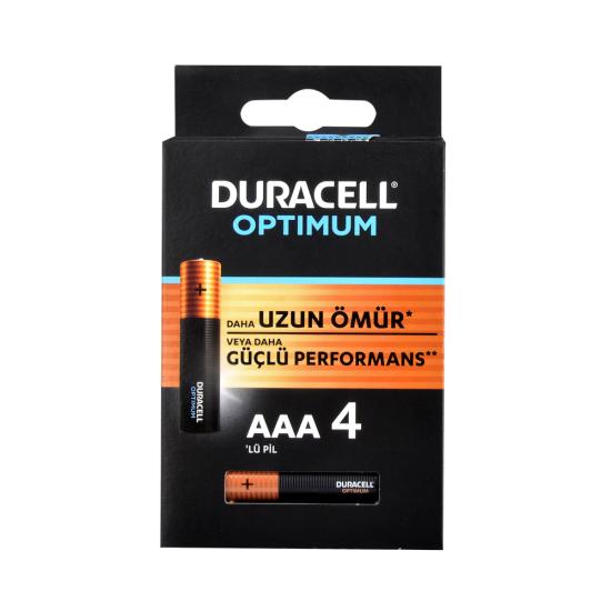 Duracell Optimum AAA İnce Kalem Pil 4lü