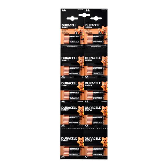 Duracell Simply Kalem Pil Alkaline AA 20li Kartela