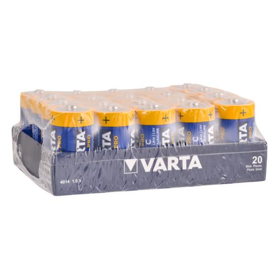 Varta 4014 Endüstriyel Pro Alkalin C Orta Boy Pil 20li