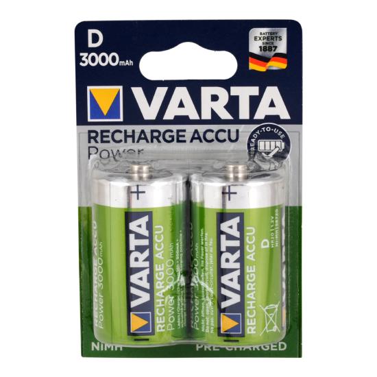 Varta 56720101402 Accu Ready2Use Büyük Pil - D 3000 mAh 2li