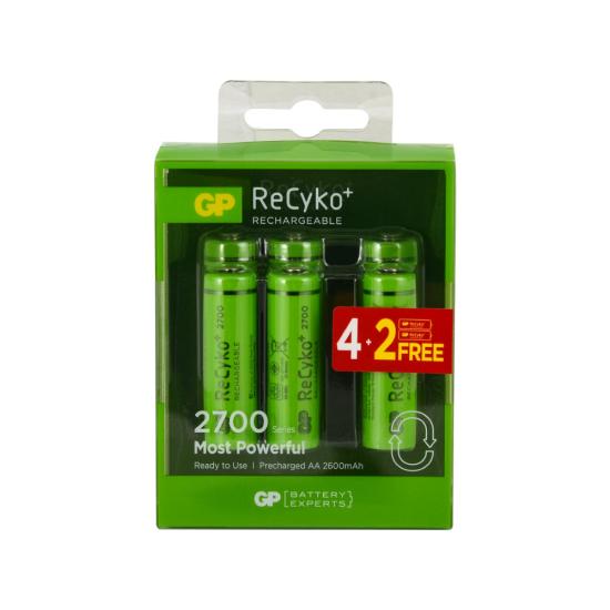 GP ReCyko AA 2700 Series 2600 mAh Şarjlı Kalem Pil 6lı