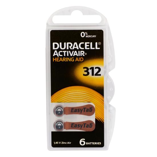 Duracell Activair 312 Kulaklık Pili 6lı Blister