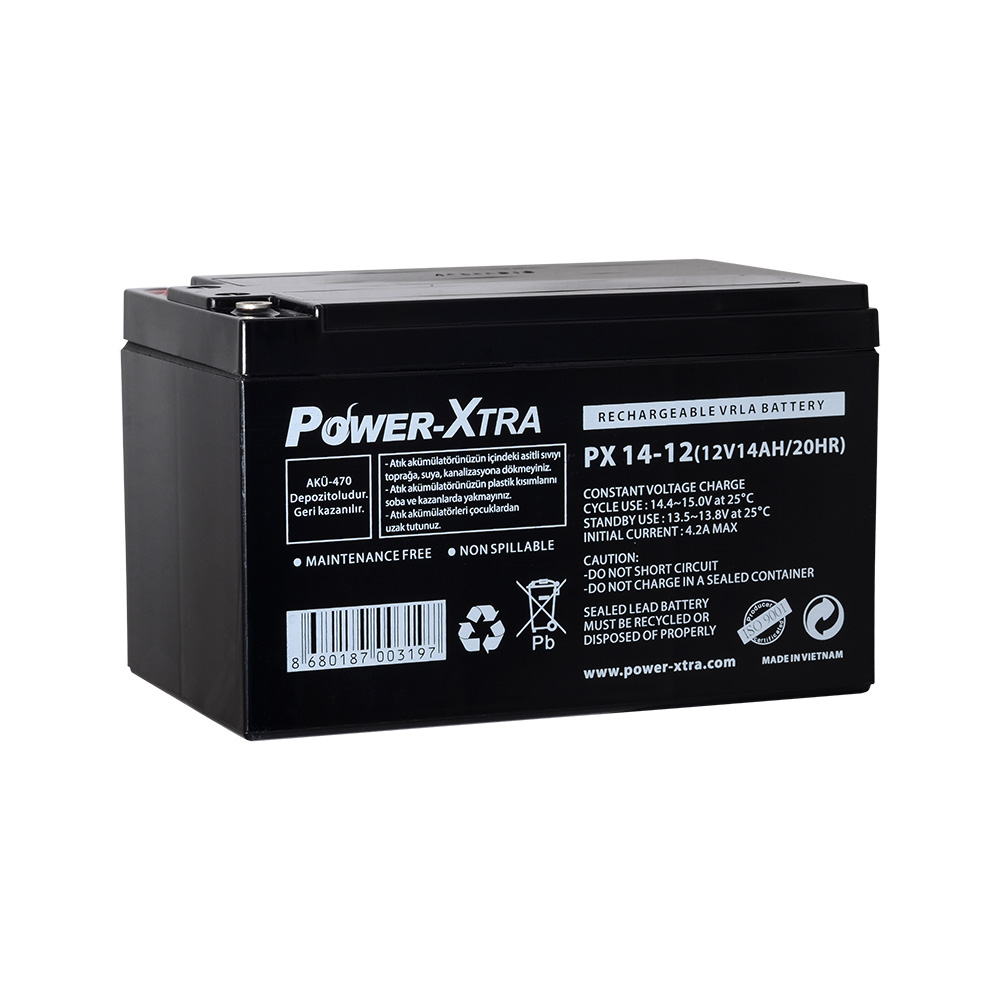 Power-Xtra%20PX14-12NE%20F6%20-%2012V%2014%20Ah%20Elektrikli%20Bisiklet%20Aküsü%20-F6-Vidalı