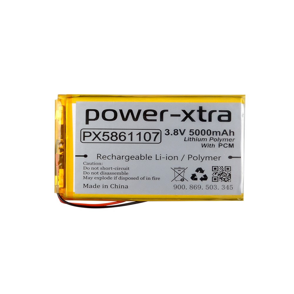 Power-Xtra%20PX5861107%20-%203.8V%205000%20mAh%20Li-Polymer%20Pil%20-%20Devreli%20-%205.0A