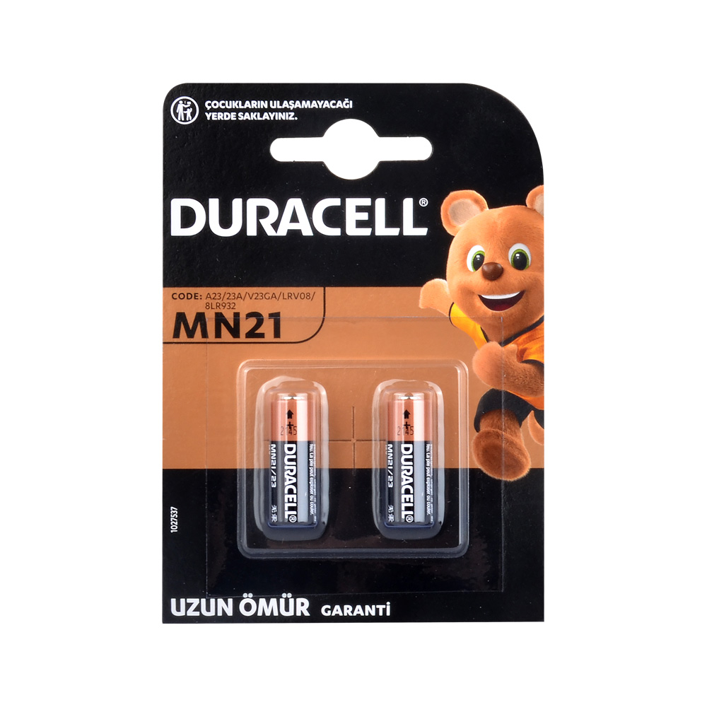 Duracell%20MN21,%20A23,%2023A%2012V%20Kumanda%20Pili%202li