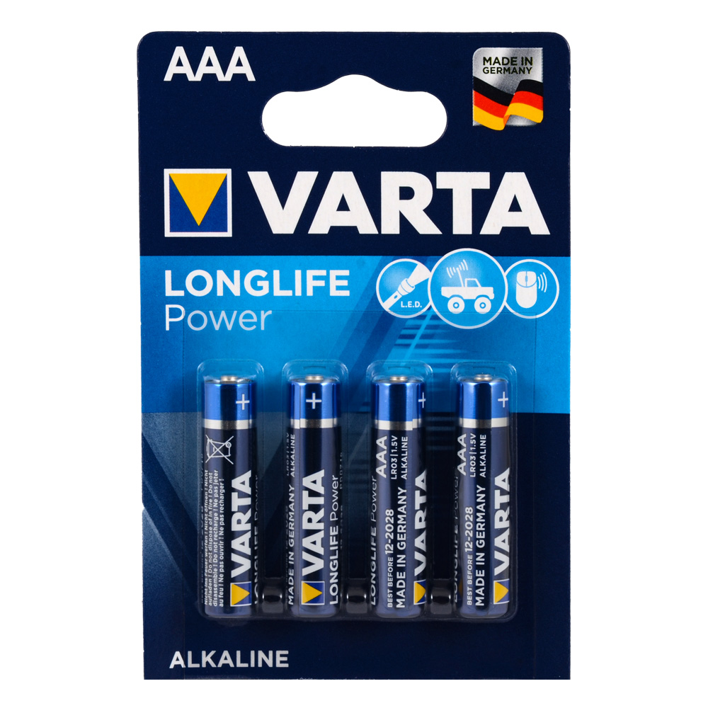 Varta%204903%20Longlife%20Power%20AAA%20İnce%20Kalem%20Pil%204lü