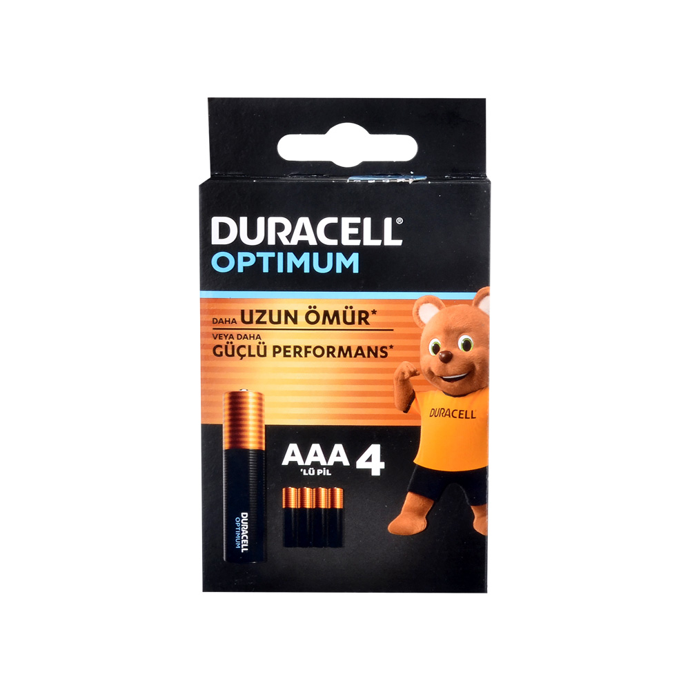 Duracell%20Optimum%20AAA%20İnce%20Kalem%20Pil%204lü