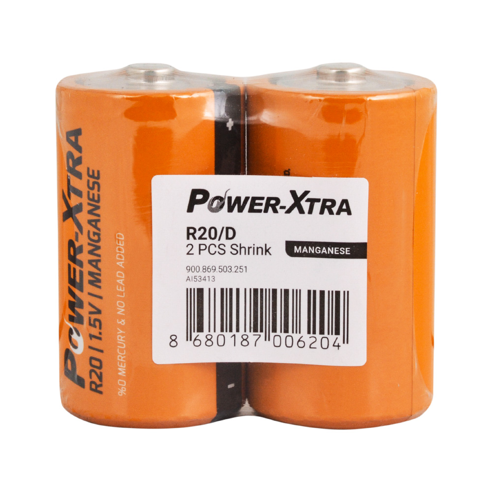 Power-Xtra%20R20/D%20Size%20Zinc%20Manganez%20Pil%20-%202li%20Shrink