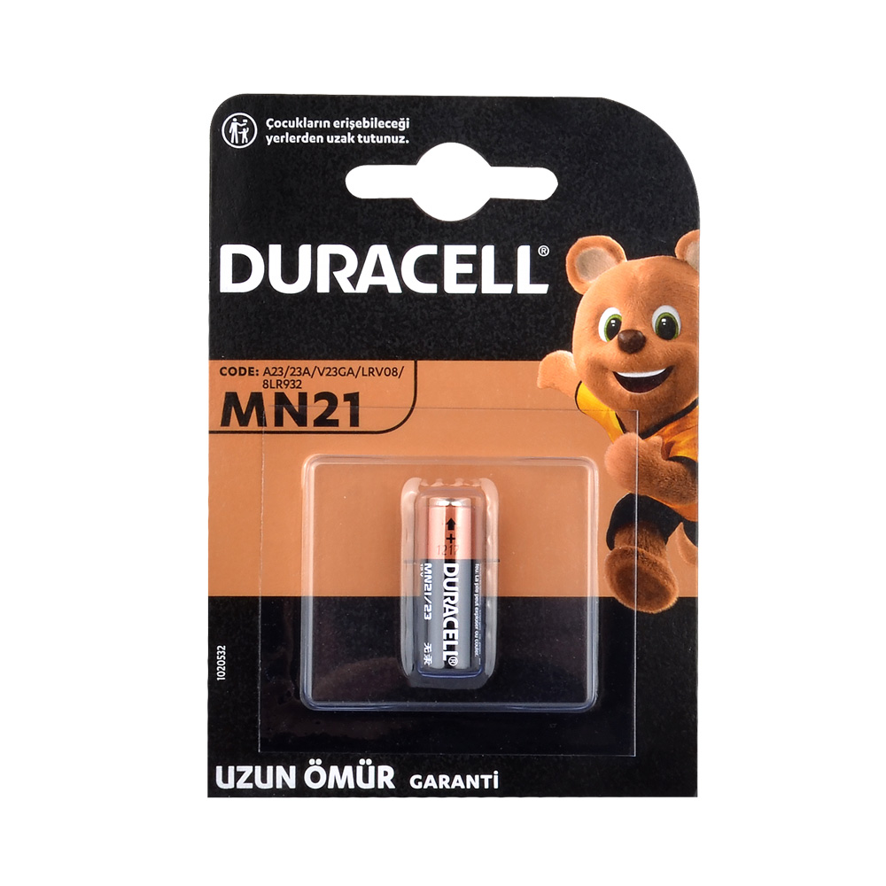 Duracell%20MN21,%20A23,%2023A%2012V%20Kumanda%20Pili%201li%20(İ)