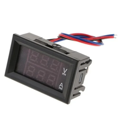 0.28'' 10A DC4-33V 100V AC-30-500V ÇİFT LED GÖSTERGELİ DİJİTAL VOLTMETRE VE AMPERMETRE MODÜLÜ