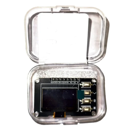 0.96 1315 4P BTN-W - 0.96'' inc 128X64 4 PİN BUTONLU OLED GRAFİK LCD EKRAN BEYAZ