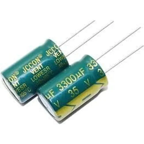 10 ADET - 3300UF 35V 105C 16X25 ELEKTROLİTİK ALÜMİNYUM KONDANSATÖR