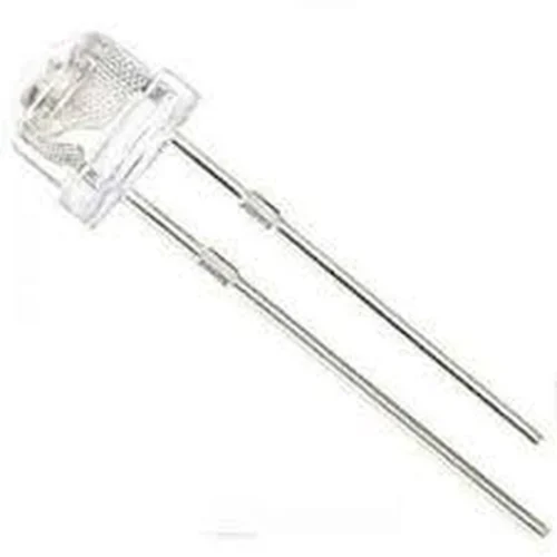 10 ADET - MANTAR LED SARI ŞEFFAF 4.8MM LED