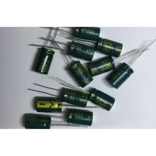 100UF 100V 10X17 105C ELEKTROLİTİK ALÜMİNYUM KONDANSATÖR