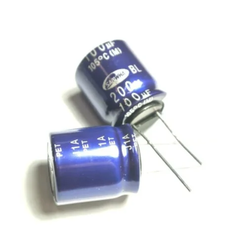 100UF 200V 28X20 105C ELEKTROLİTİK ALÜMİNYUM KONDANSATÖR