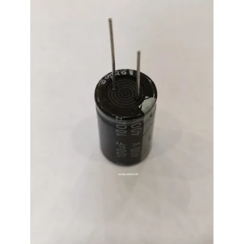 5 ADET - 100UF 400V 105C 18X30 ELEKTROLİTİK ALÜMİNYUM KONDANSATÖR