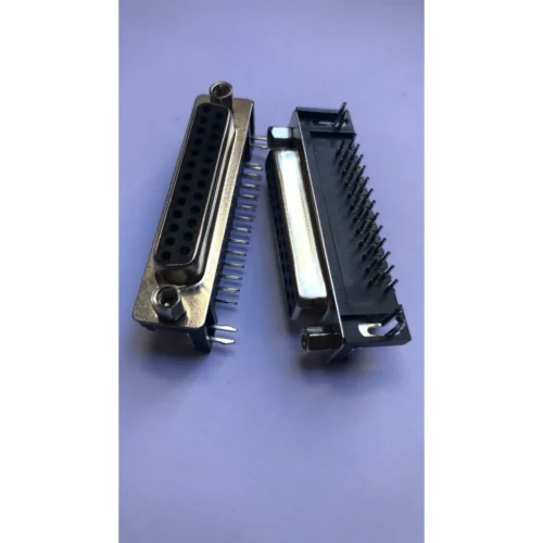 1037 25 Pin Lehim Tipi 25M Erkek 90C / 90 Derece D-SUB Konnektör