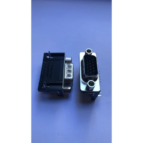 1038 15 Pin Lehim Tipi 15M 3 Sıra Erkek 90C / 90 Derece D-SUB Konnektör