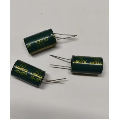 120UF 450V 105C 22x36 ELEKTROLİTİK ALÜMİNYUM KONDANSATÖR