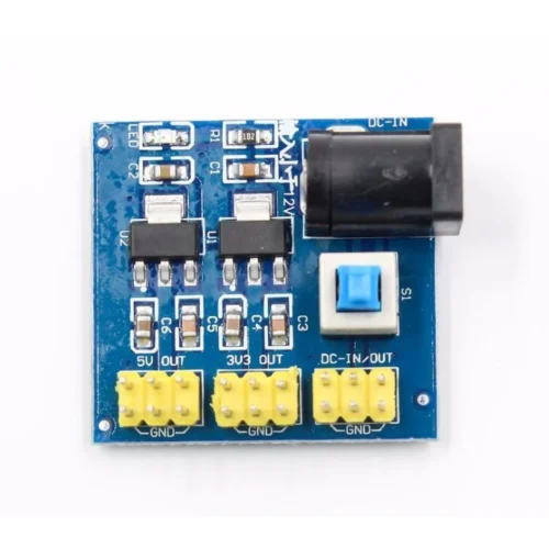 12V GİRİŞ - 3.3V-5V ÇOK ÇIKIŞLI DÖNÜŞTÜRÜCÜ MODÜLÜ