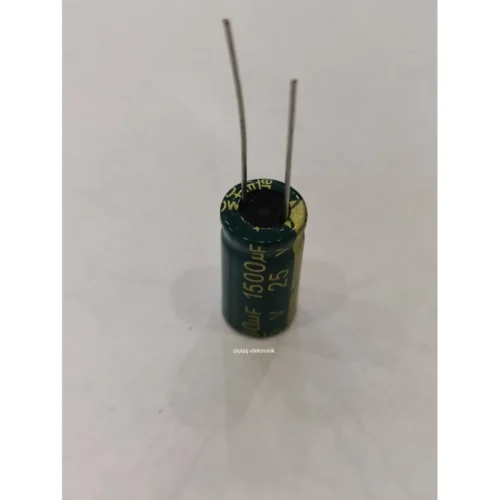 1500UF 25V 105C 10X20 ELEKTROLİTİK ALÜMİNYUM KONDANSATÖR - 50 ADET