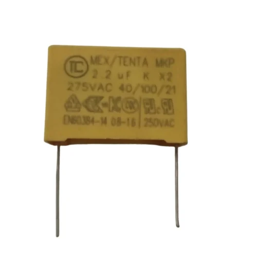 10 ADET - 2.2UF 275VAC X2 MKP R:27.5MM POLYESTER KONDANSATÖR